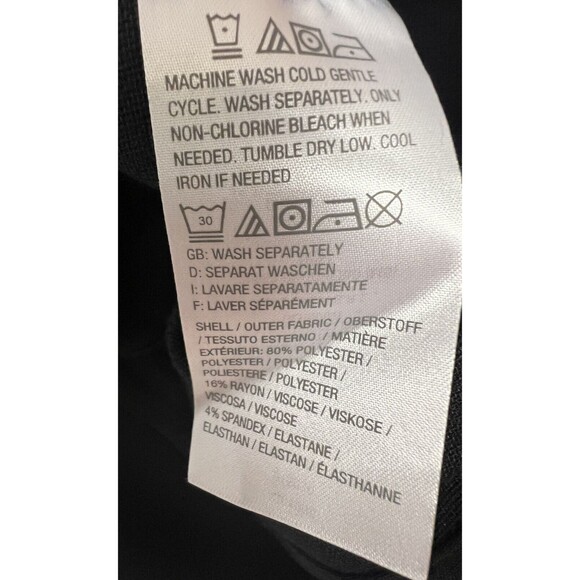 H By Halston Women Black Dress Pants 16 Machine Wash Career Work Dressy - Picture 7 of 8